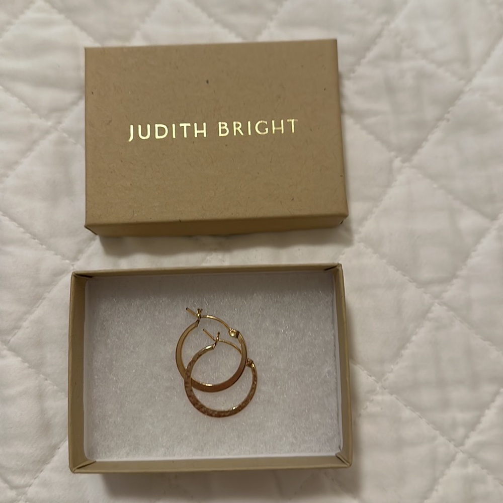 Judith Bright Textured Hoops
